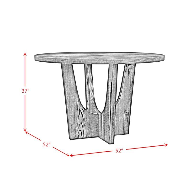 Large Picture of Elements International Oregon D-17380-8-CT1 Round Counter Table