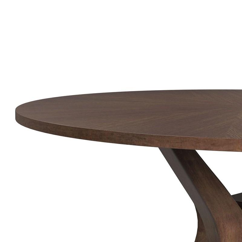 Large Picture of Elements International Santa Barbara D-16550-5-RDT Round Dining Table