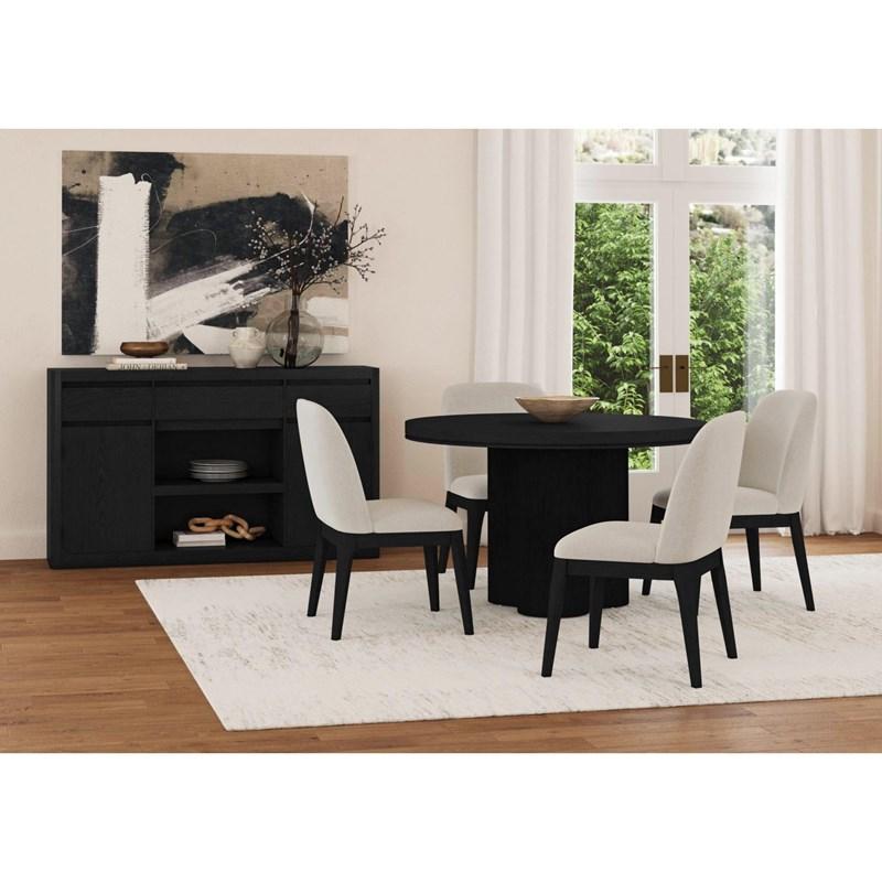 Large Picture of Elements International Rosalie D-16860-8-RDT Round Dining Table
