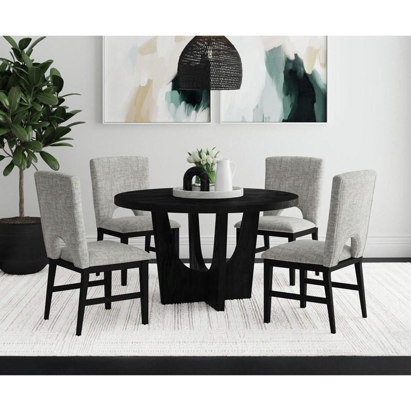 Large Picture of Elements International Oregon D-17380-8-DT1 Round Dining Table