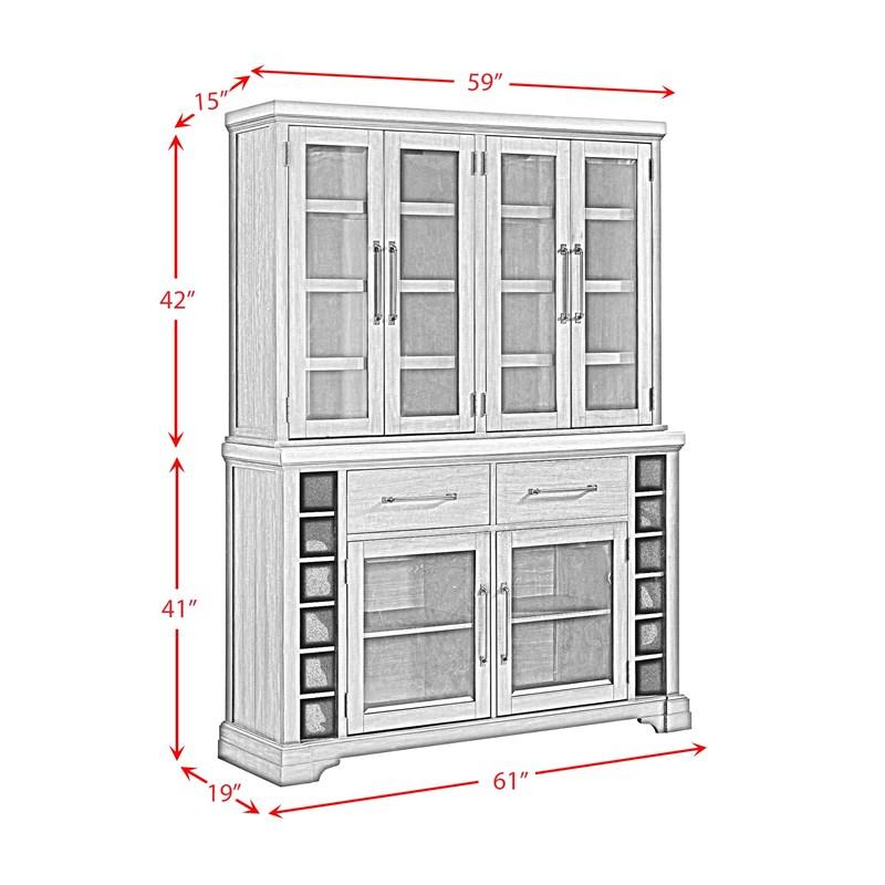 Large Picture of Elements International Montrose D-16670-8-SVHT Server And Hutch