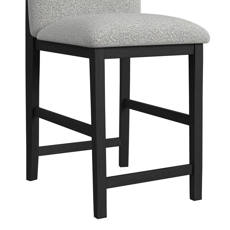 Large Picture of Elements International Portland D-1710-8-BST1 Square Back Barstool