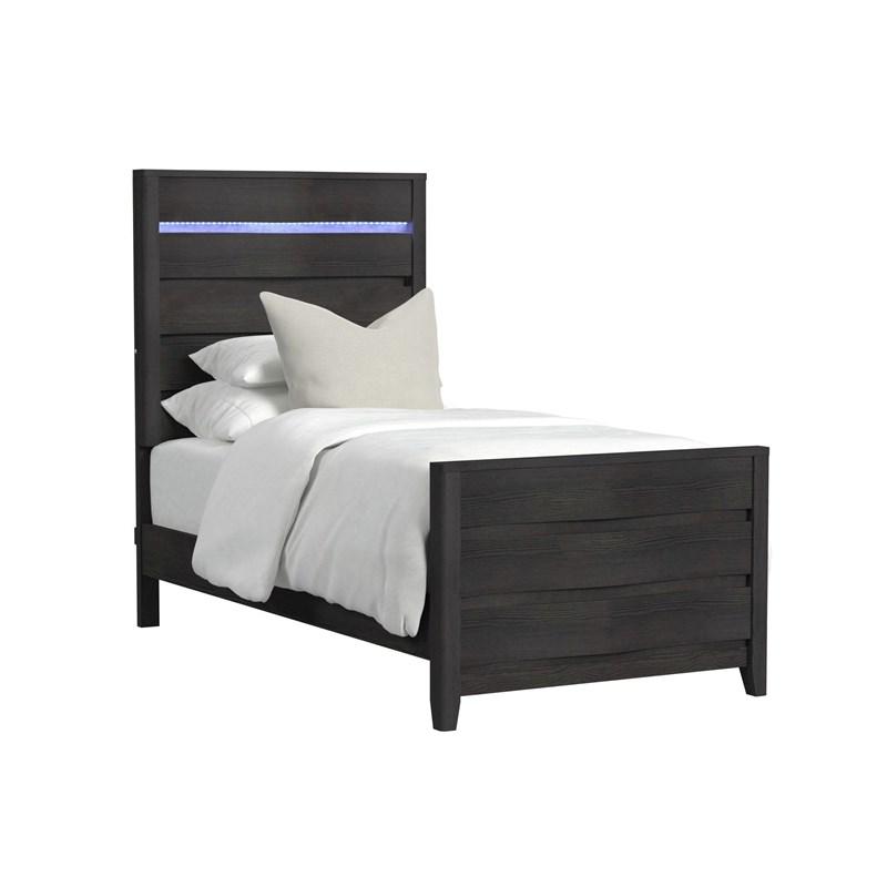 Elements International Tobias B-15990-8-TBL Twin Bed