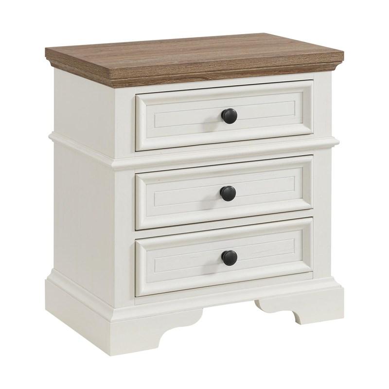 Elements International Eastwood Y-13160-7-NS Youth 3-Drawer Nightstand