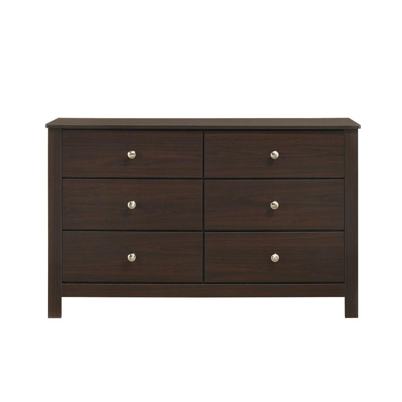 Large Picture of Elements International Sami SM590DR Youth 6-Drawer Dresser