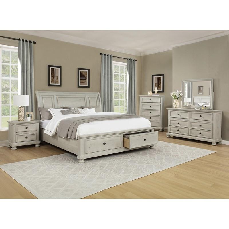 Large Picture of Crown Mark Claribelle B1820-1 Dresser - White