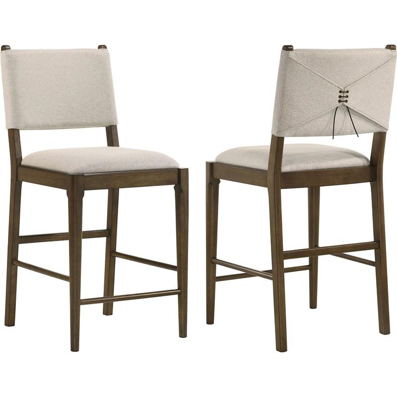 Large Picture of Coaster Furniture Ottowa 193669 Set of 2 Upholstered Counter Side Chair - Brown