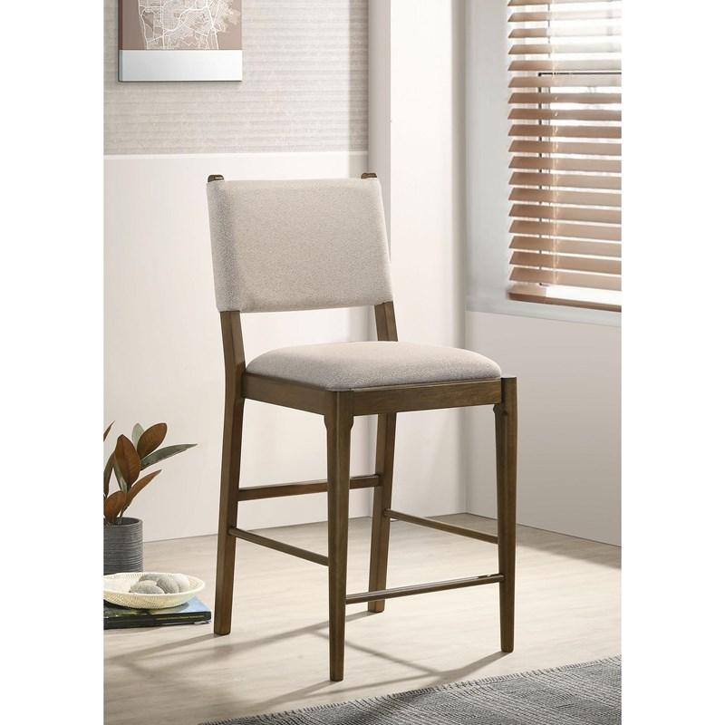 Large Picture of Coaster Furniture Ottowa 193669 Set of 2 Upholstered Counter Side Chair - Brown