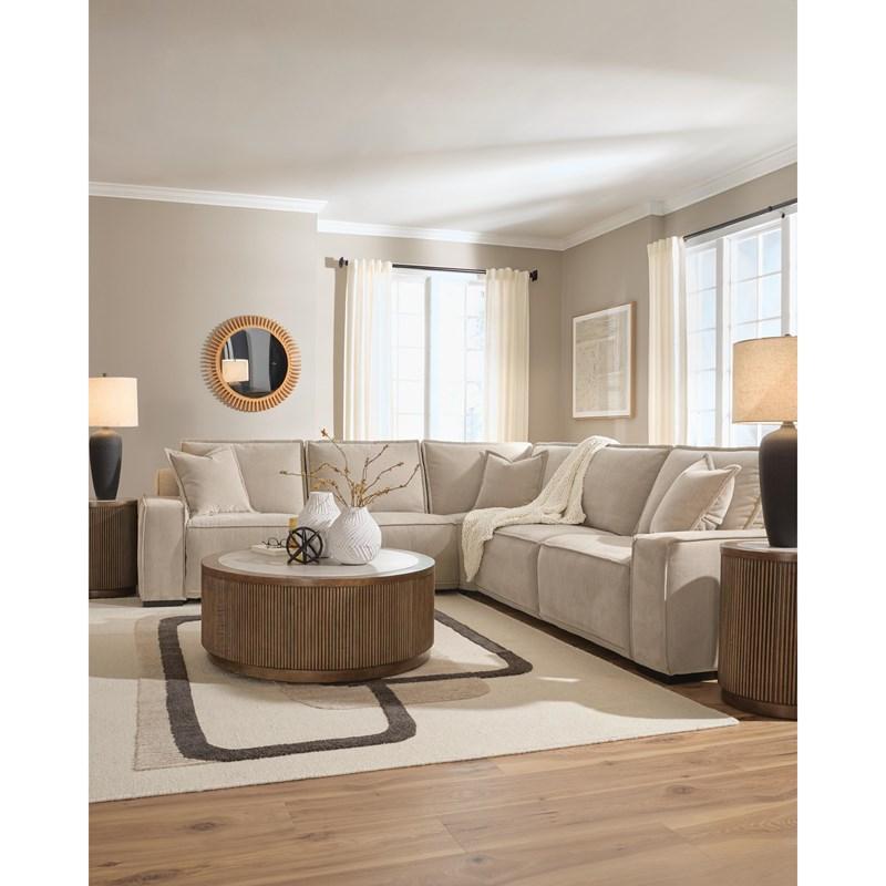 Large Picture of Benchcraft Carceri 87003S4 5 pc Power Sectional Reclining Sofa