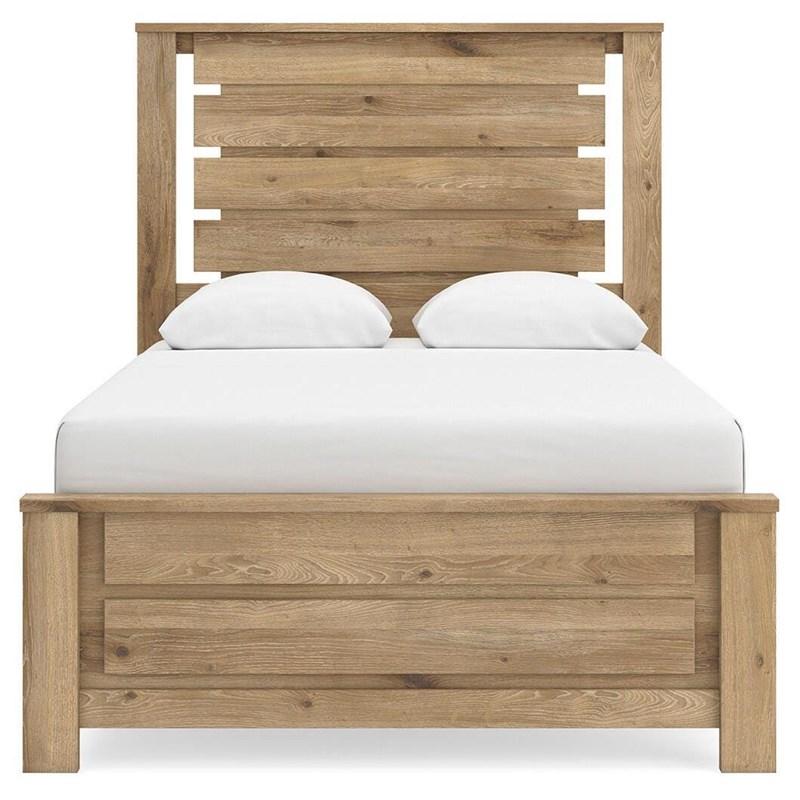 Large Picture of Benchcraft Brozmont B1045B8 Full Panel Bed