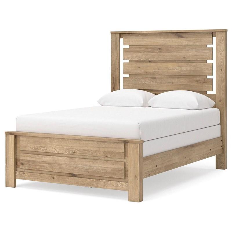 Large Picture of Benchcraft Brozmont B1045B8 Full Panel Bed