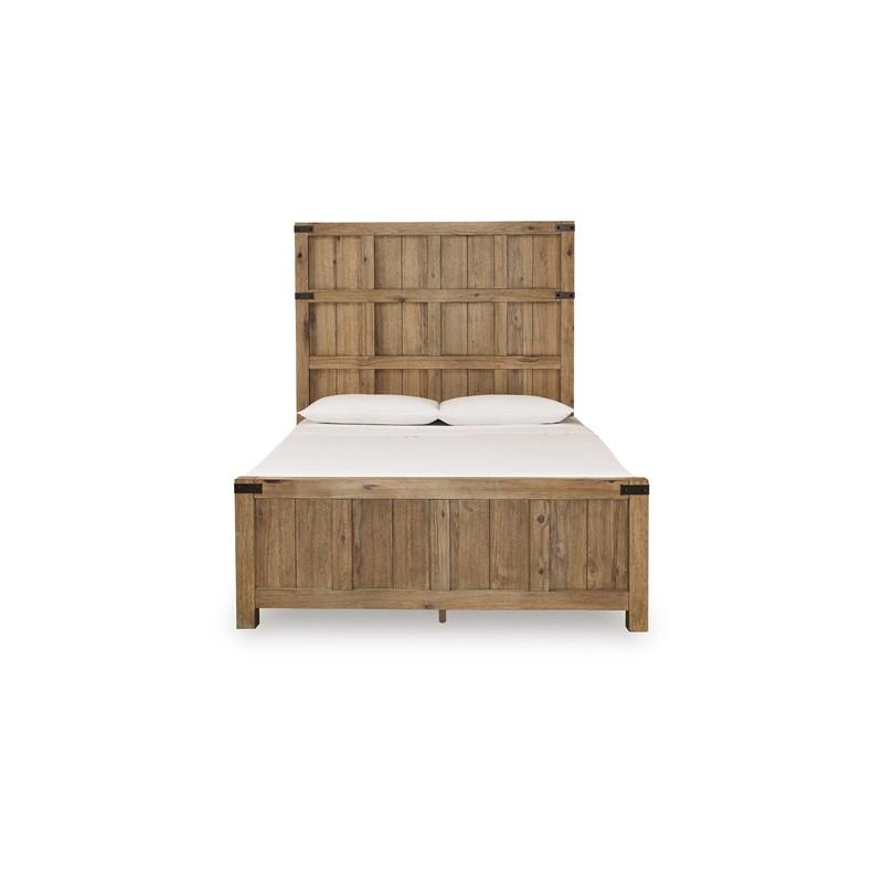 Large Picture of Benchcraft Ridgester B858B2 Queen Panel Bed