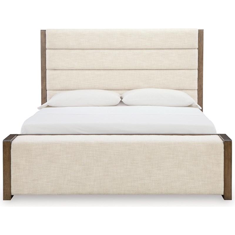 Large Picture of Benchcraft Marxmore B863B2 Queen Upholstered Storage Bed