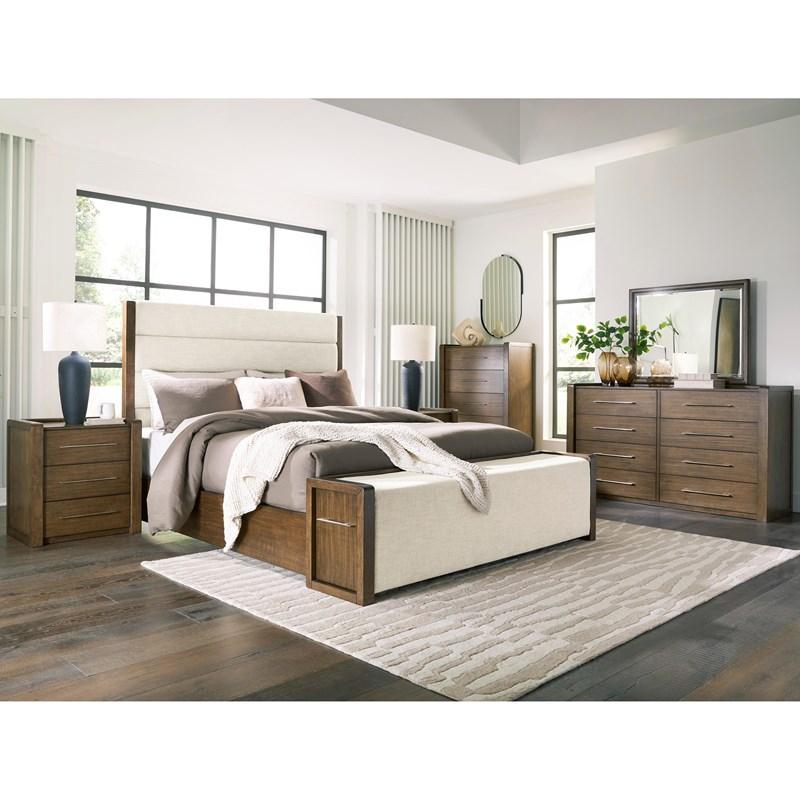 Large Picture of Benchcraft Marxmore B863B2 Queen Upholstered Storage Bed