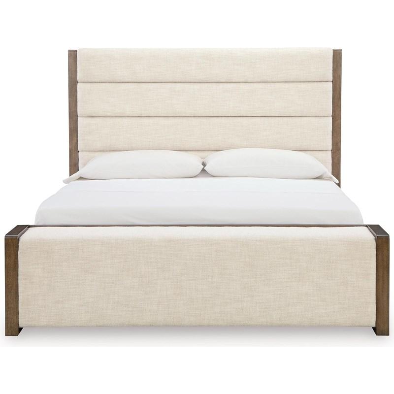 Large Picture of Benchcraft Marxmore B863B4 King Upholstered Storage Bed