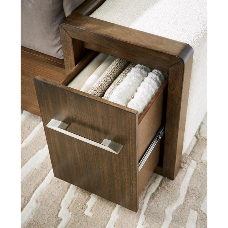 Large Picture of Benchcraft Marxmore B863B4 King Upholstered Storage Bed