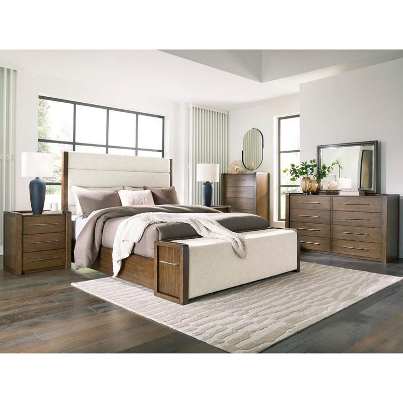 Large Picture of Benchcraft Marxmore B863B4 King Upholstered Storage Bed
