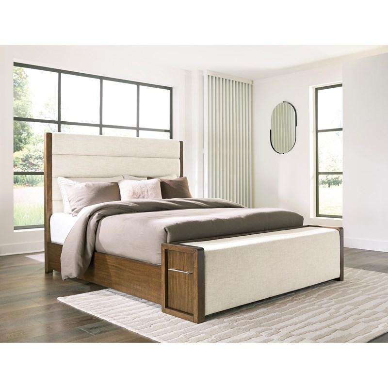 Large Picture of Benchcraft Marxmore B863B5 California King Upholstered Storage Bed