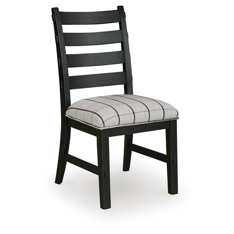 Large Picture of Benchcraft Ridgester D858-02 Dining Upholstered Side Chair