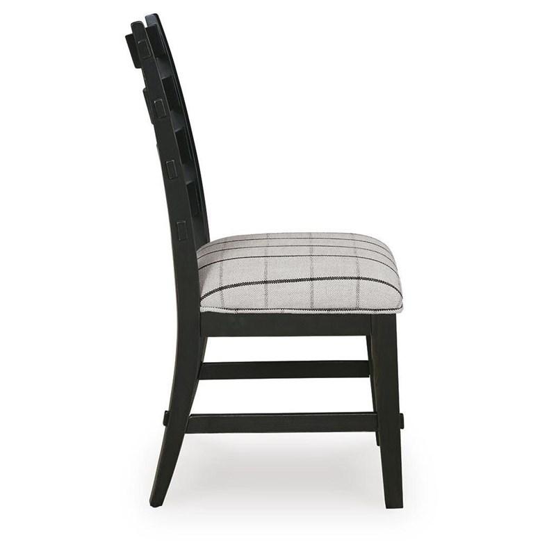 Large Picture of Benchcraft Ridgester D858-02 Dining Upholstered Side Chair