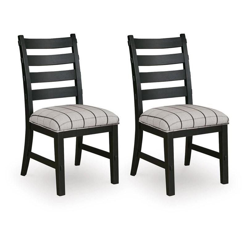 Large Picture of Benchcraft Ridgester D858-02 Dining Upholstered Side Chair
