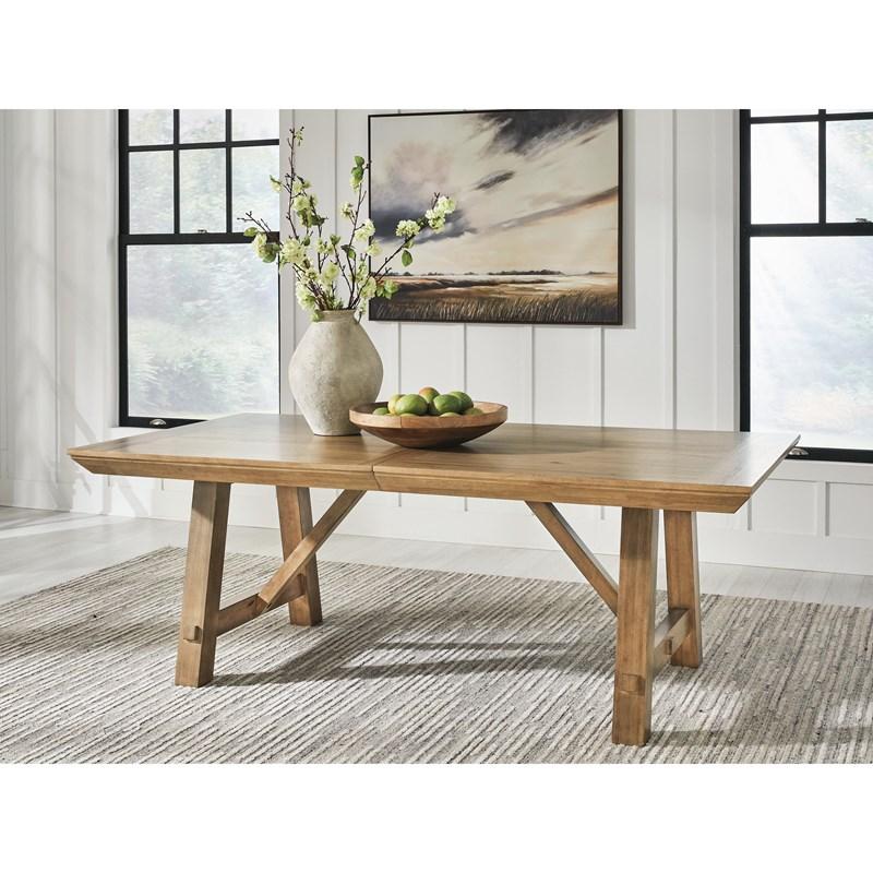 Large Picture of Benchcraft Ridgester D858-45 Rectangular Dining Room Extension Table