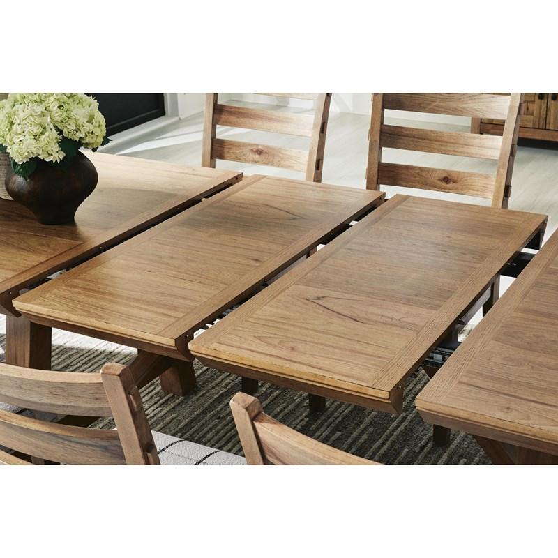 Large Picture of Benchcraft Ridgester D858-45 Rectangular Dining Room Extension Table