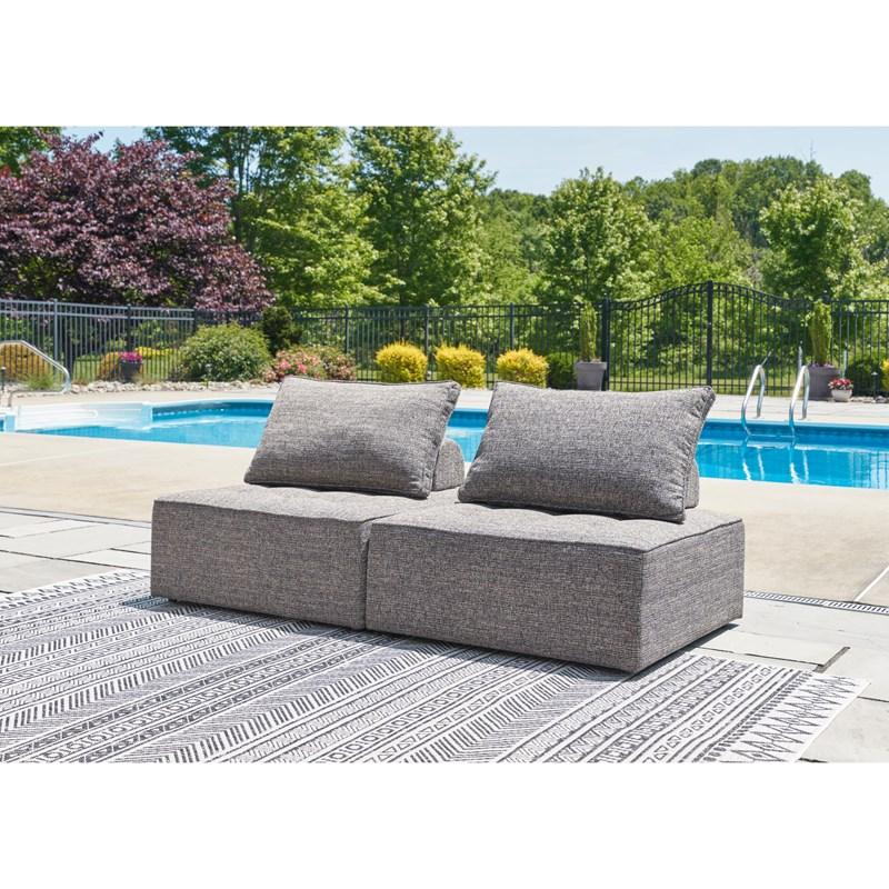 Large Picture of Signature Design by Ashley Bree Zee P160P3 2 pc Outdoor Sectional