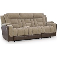 Signature Design by Ashley Mixed Motion PC8350415 Power Reclining Sofa with Adjustable Headrest (Sofas - Power Recline)