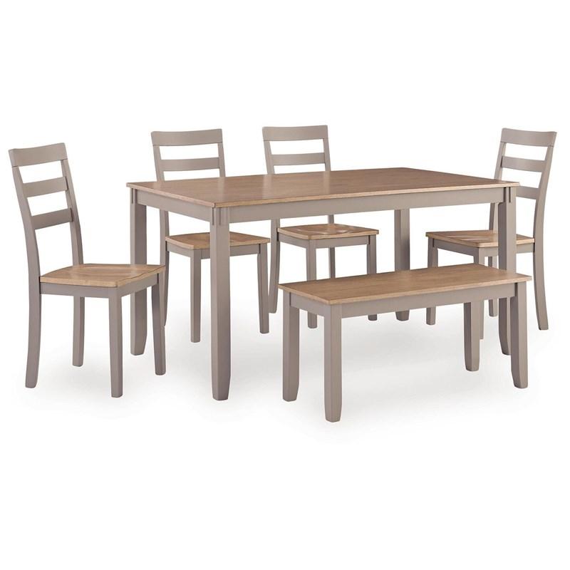 Large Picture of Signature Design by Ashley Harperfeld PCD403-325 Dining Room Table Set