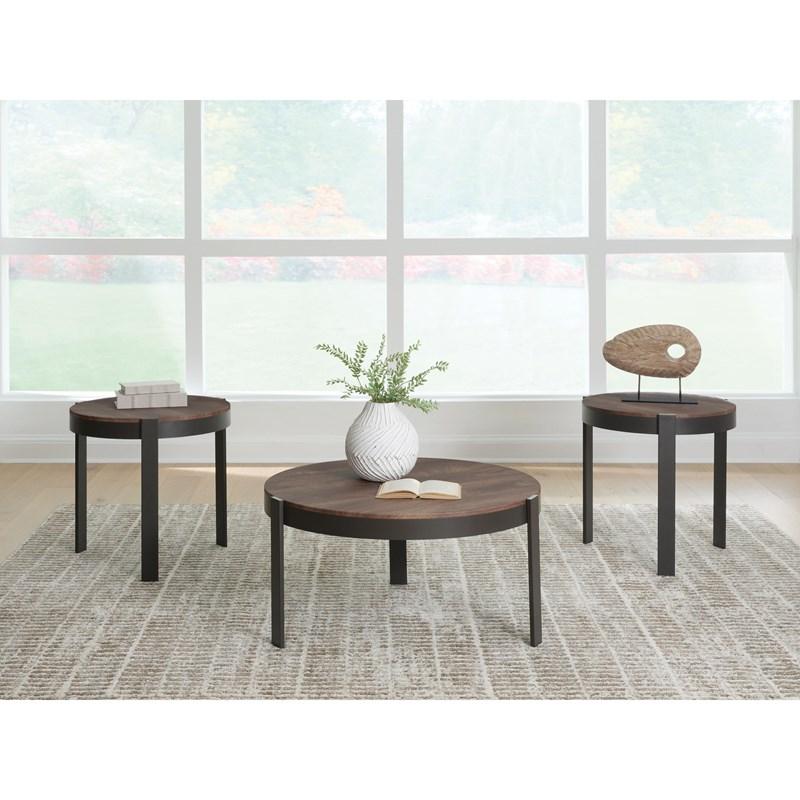 Large Picture of Signature Design by Ashley Horizon Hills T186-13 Occasional Table Set