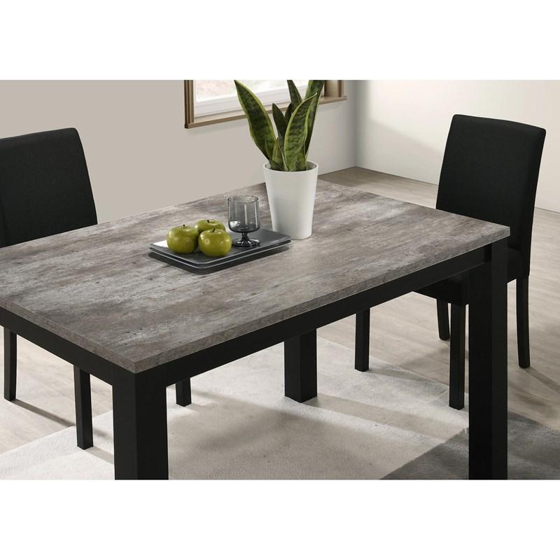 Large Picture of Crown Mark Resia 2120CC-T-3048 Dining Table - Concrete
