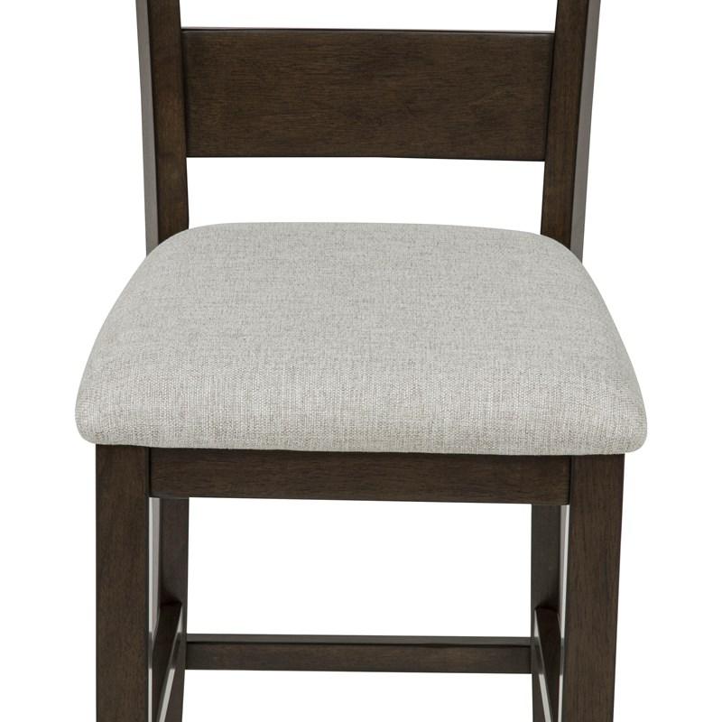 Large Picture of Crown Mark Lester 2631SET-BRN Counter Height Dinette - Brown