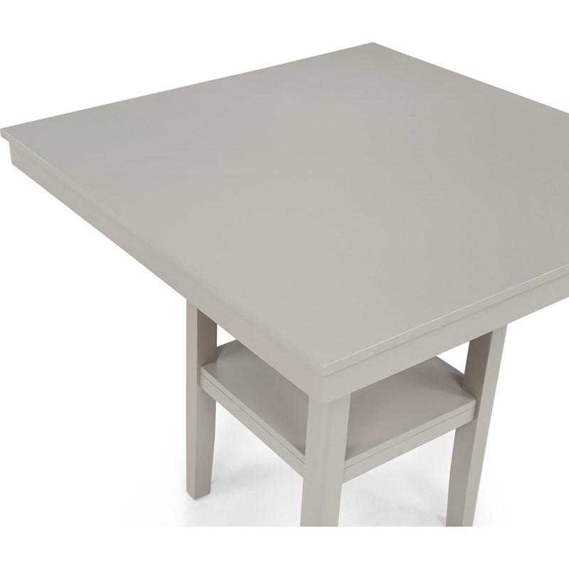 Large Picture of Crown Mark Lester 2631SET-GRG Counter Height Dinette - Greige