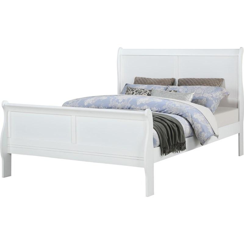 Large Picture of Crown Mark Louis Philipe B3750-Q Queen Bed - Greige
