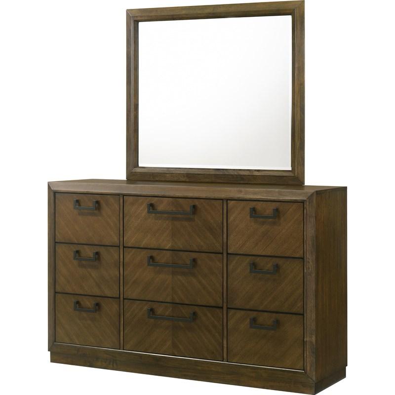 Large Picture of Crown Mark Lakecrest B6520-11 Dresser Mirror