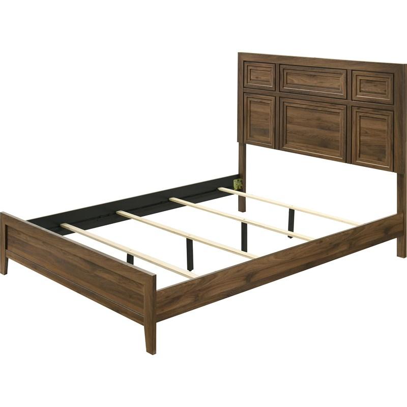 Large Picture of Crown Mark Lorraine B6610-K King Bed - Brown