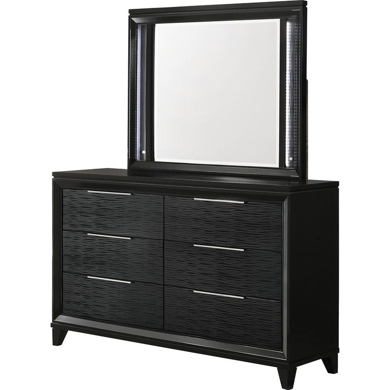 Large Picture of Crown Mark Cressida B7350-11 Dresser Mirror with LED