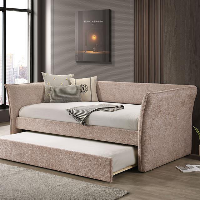 Large Picture of Furniture of America Yuri FM1203PK-BED Twin Daybed with Trundle