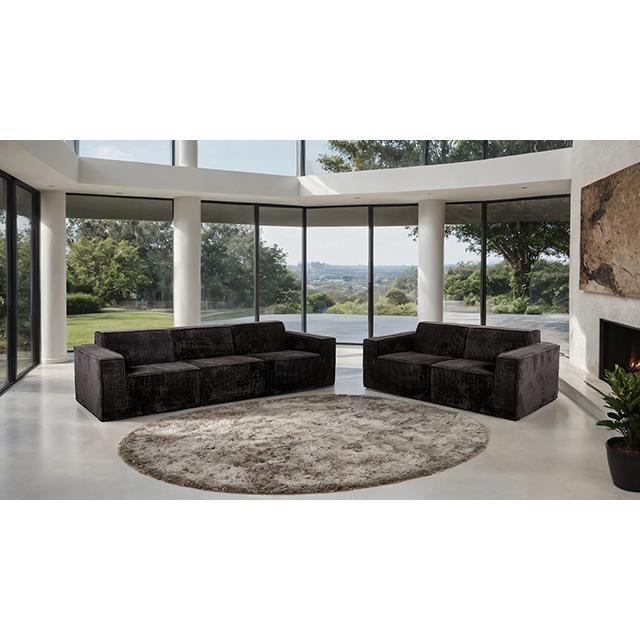 Large Picture of Furniture of America Kimara FM62100BK-LV-PK Loveseat