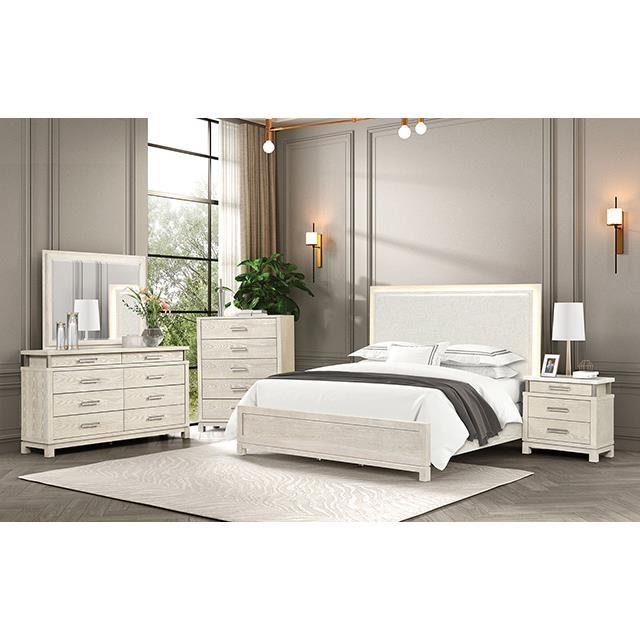Large Picture of Furniture of America Lafayette FM71501GY-Q-BED Queen Bed