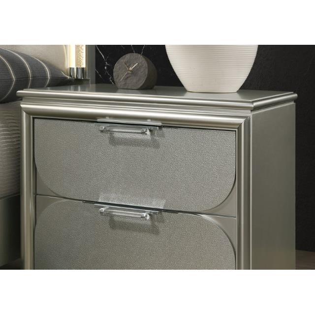 Large Picture of Furniture of America Sheridan FM72080SV-N Nightstand