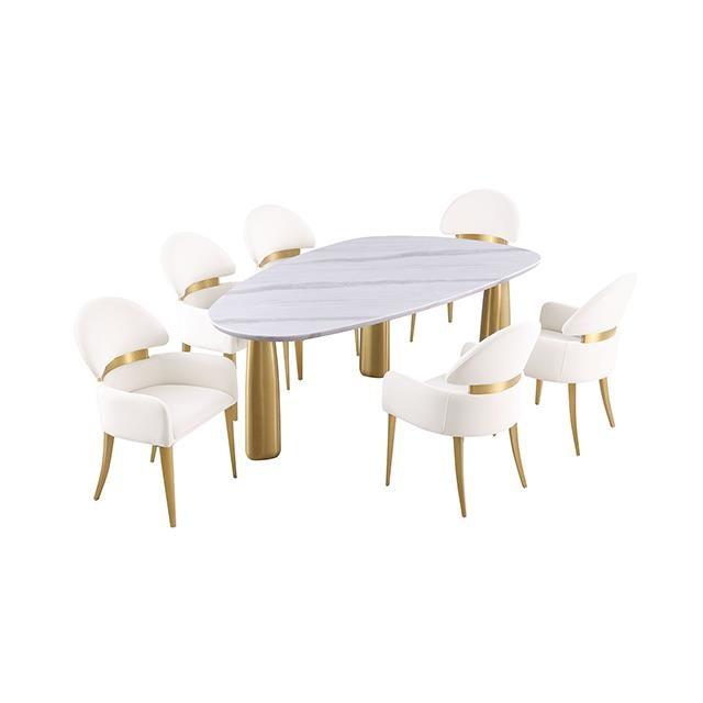 Large Picture of Furniture of America Northam FM37005WH-T-5PC 5 Pc Dining Table Set
