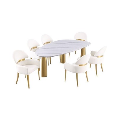 Furniture of America Northam FM37005WH-T-5PC 5 Pc Dining Table Set