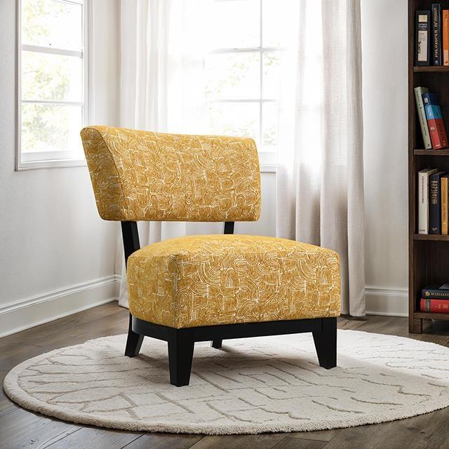 Large Picture of Furniture of America Aveni FM-AC6008YL Accent Chair