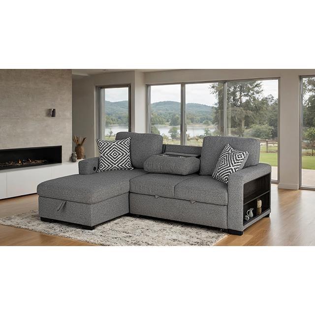 Large Picture of Furniture of America Chatham FM64005GY-SECT-L
