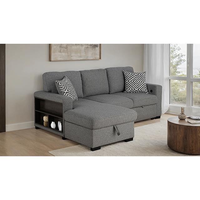 Large Picture of Furniture of America Chatham FM64005GY-SECT-L