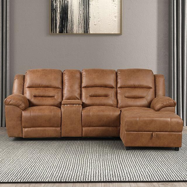 Large Picture of Furniture of America Septimus TM6028BR-SECT Sectional