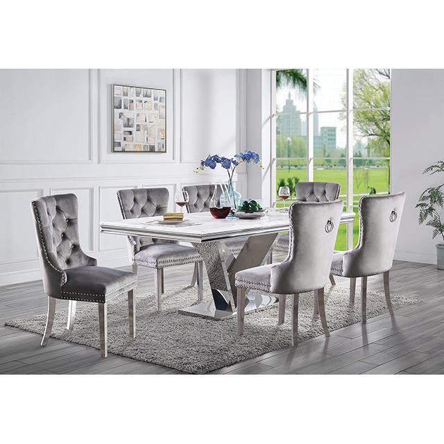 Furniture of America Valdevers CM3294T-7PC-AC261GY