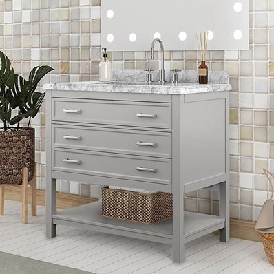 Furniture of America Reston TM-VS001GY-37 37